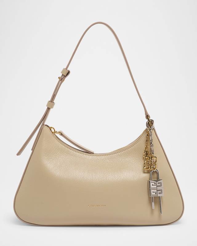 Lucky Small Lock Shoulder Bag in Leather